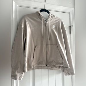 Nike lightweight hooded zip-up jacket